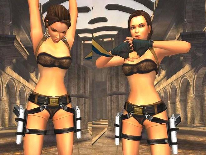 Tomb raider Anniversary nude skins A patch of Lara in a bra and panties is