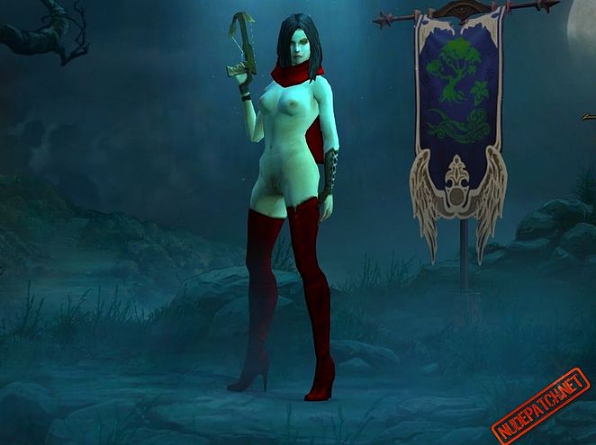 Diablo 3 Nude Mod Demon Hunter In Red