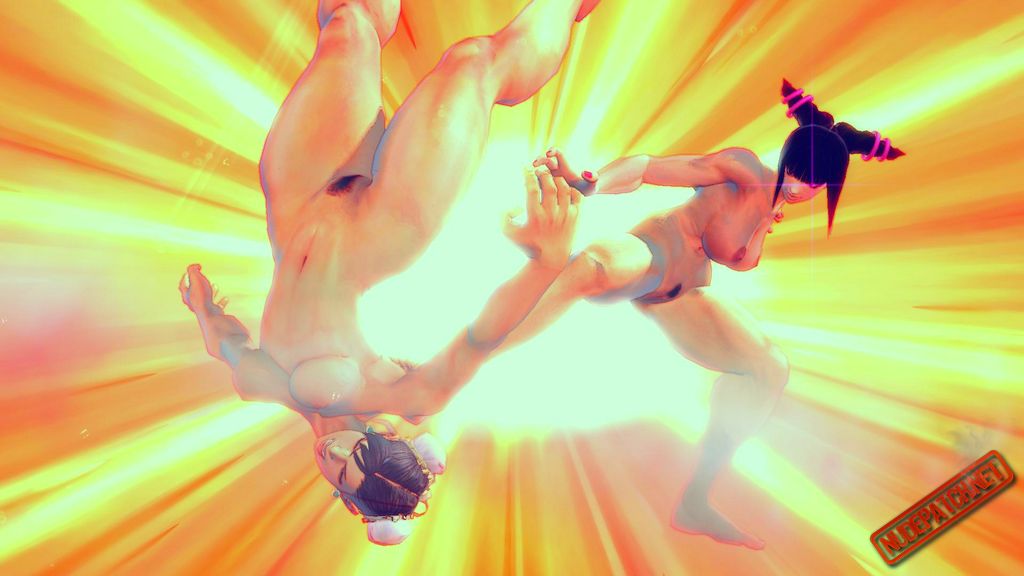 Sakimichan Street Fighter Chun Li Naked Cape Nipples Pussy
